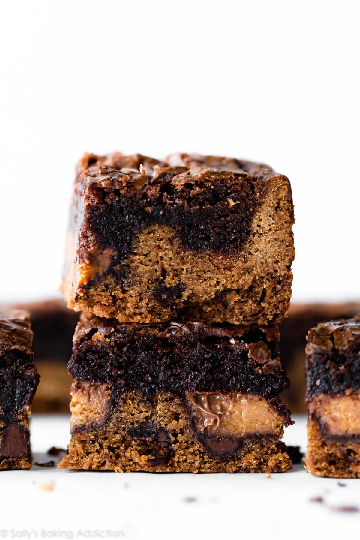 Honeycomb Crunch Chocolate Chip Brownie Bars