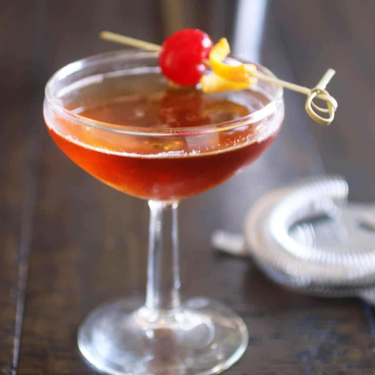 Spiced Scotch Manhattan with Sweet Vermouth