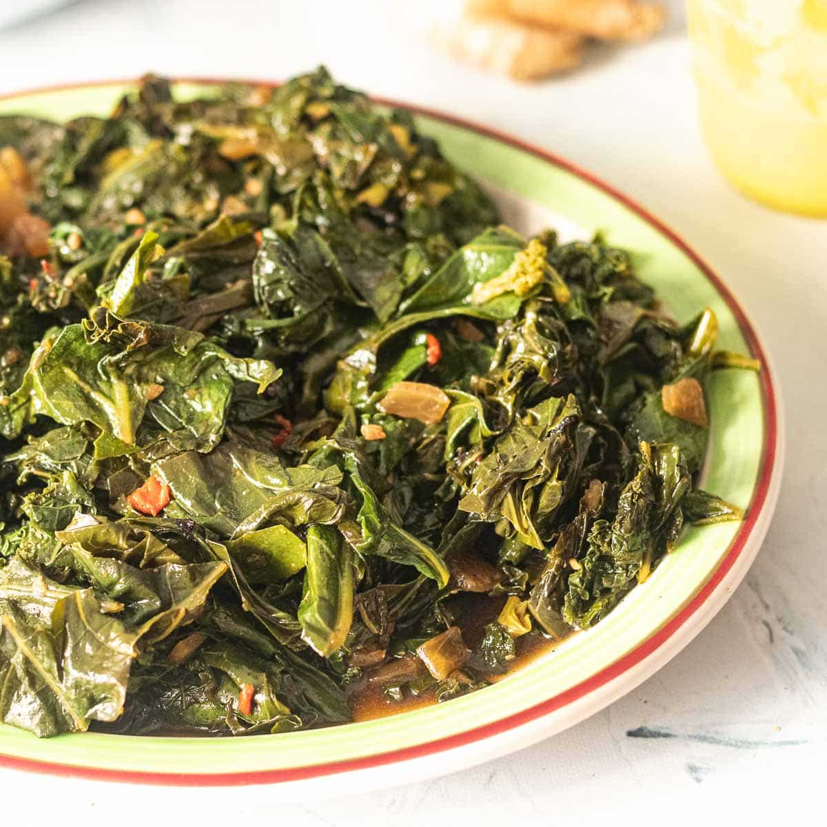 Wilted Collard Greens with Garlic and Ethiopian Spices