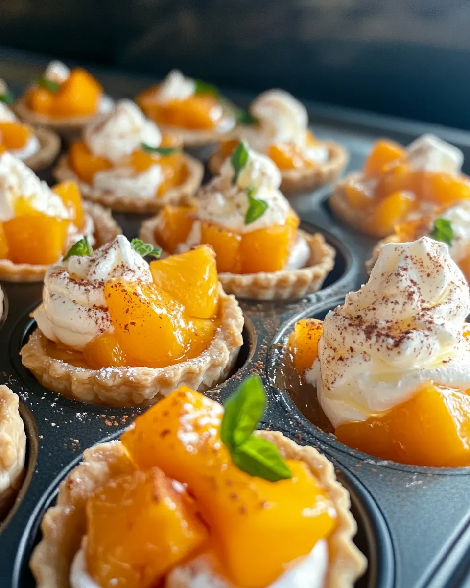 Sheet Pan Spiced Peaches and Cream Tart