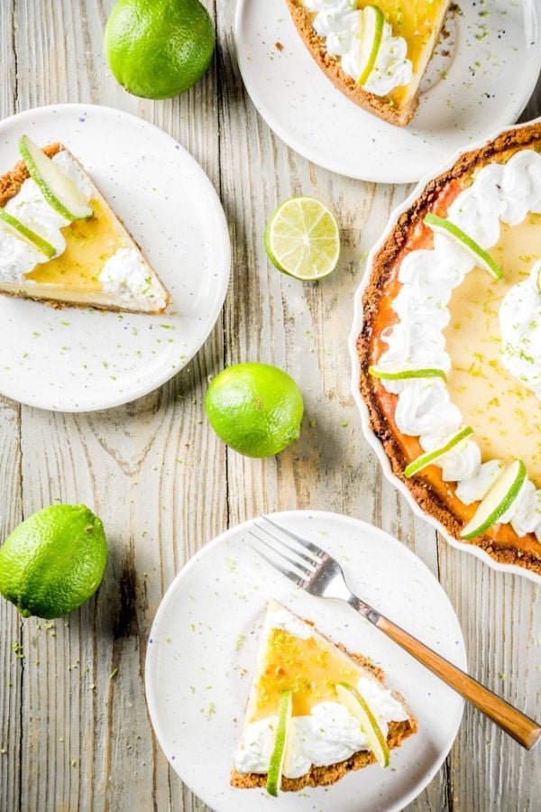 No-Bake Lime Curd Tart with Graham Cracker Crust