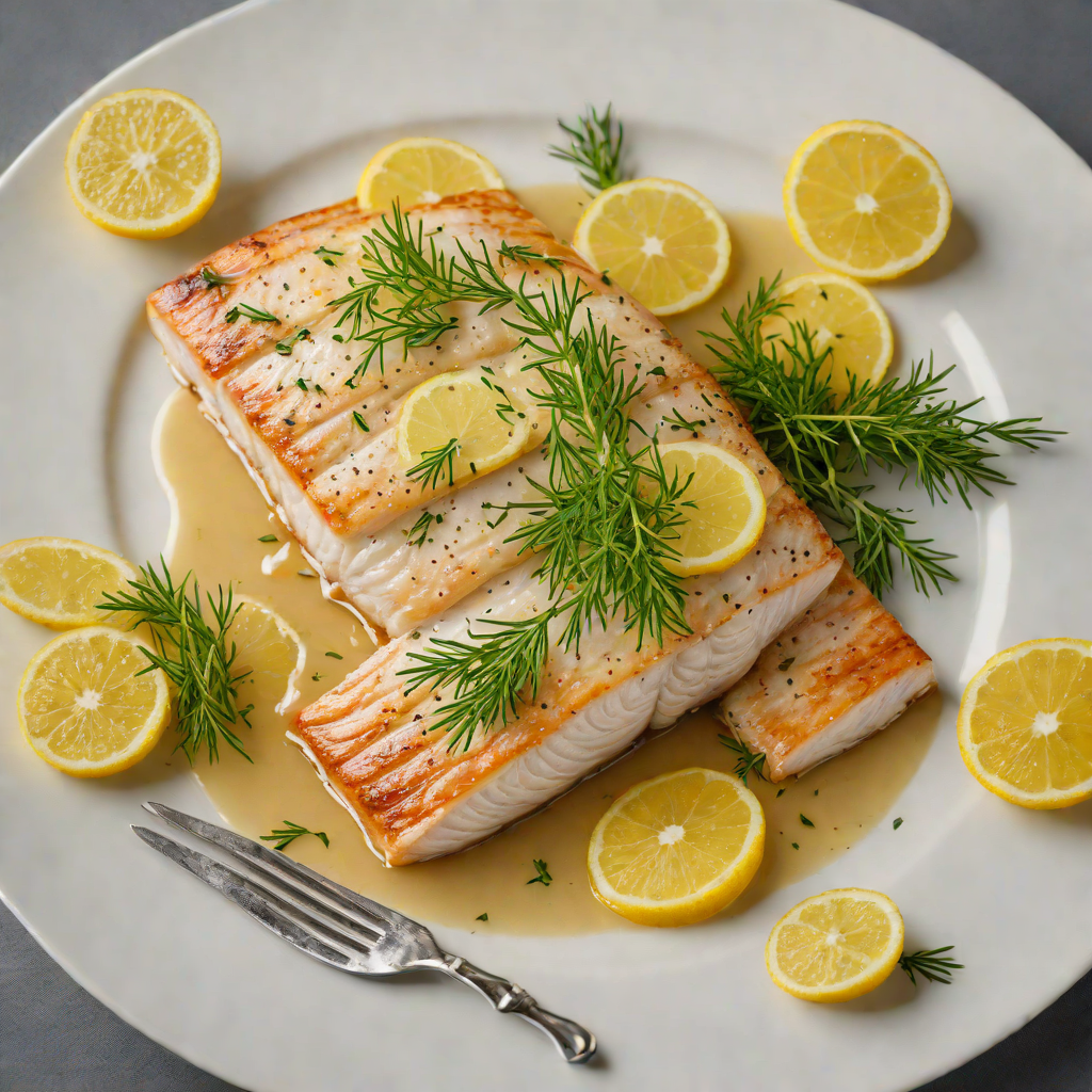 Honey-Glazed Lake Michigan Whitefish with Lemon and Dill