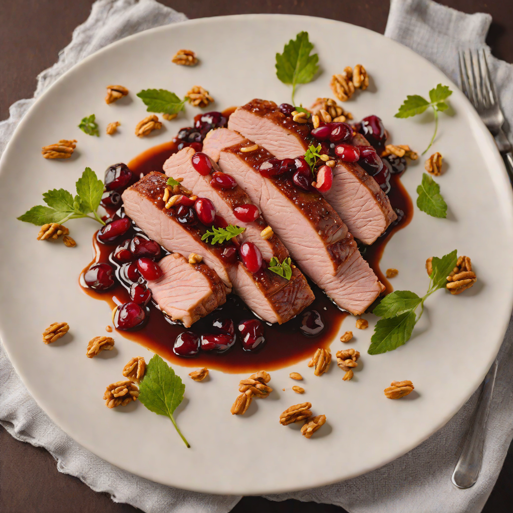 Maple-Glazed Duck Breast with Cranberry-Walnut Relish