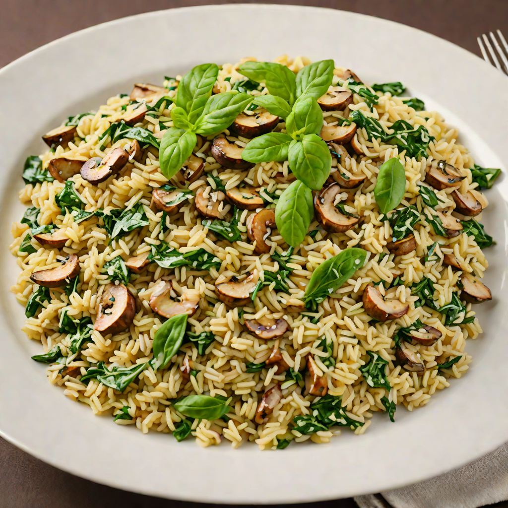 Italian Herb-Infused Mushroom and Spinach Risotto