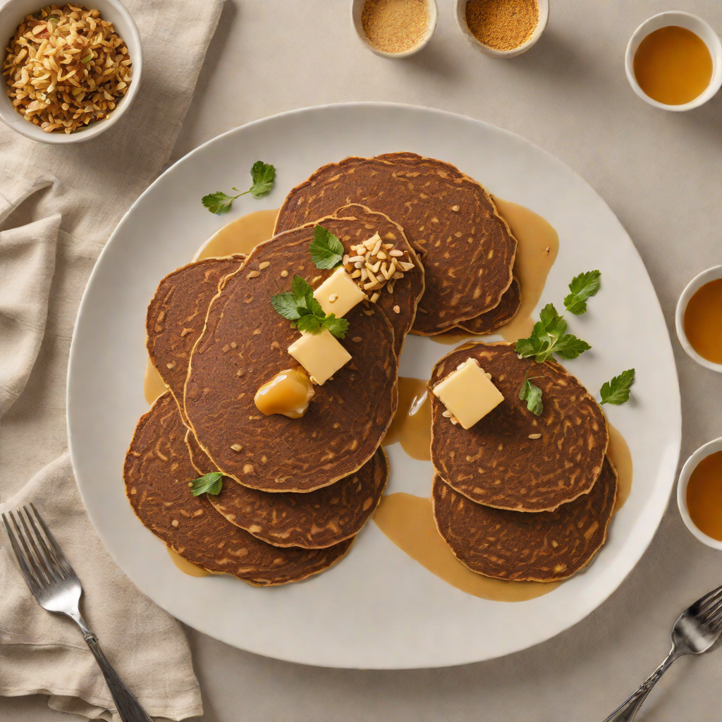Injera-Style Teff Pancakes with Spiced Honey Butter