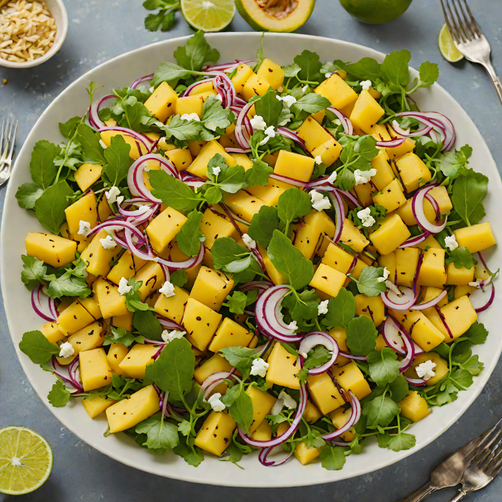 Charred Mango and Jicama Salad with Lime Vinaigrette