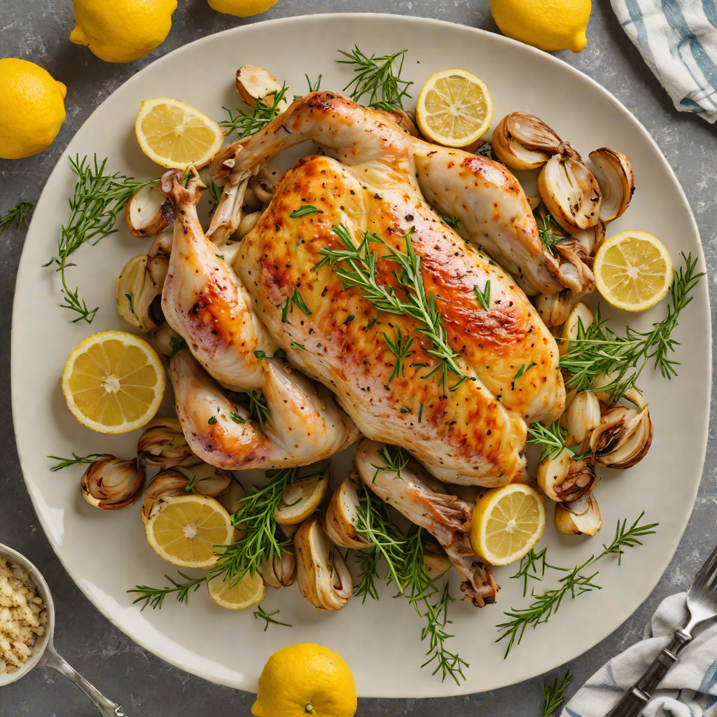 One-Pan Roasted Lemon Garlic Chicken with Thyme