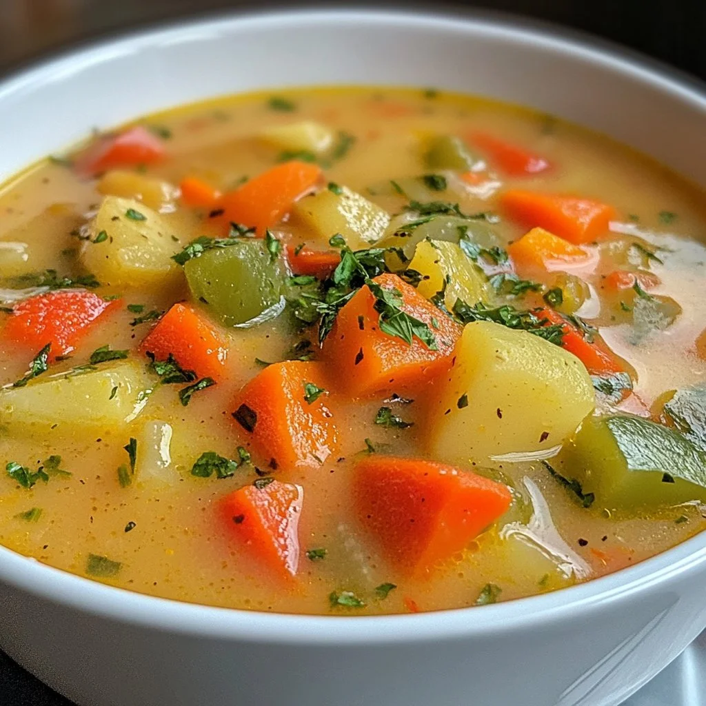 Spring Vegetable and Herb Soup
