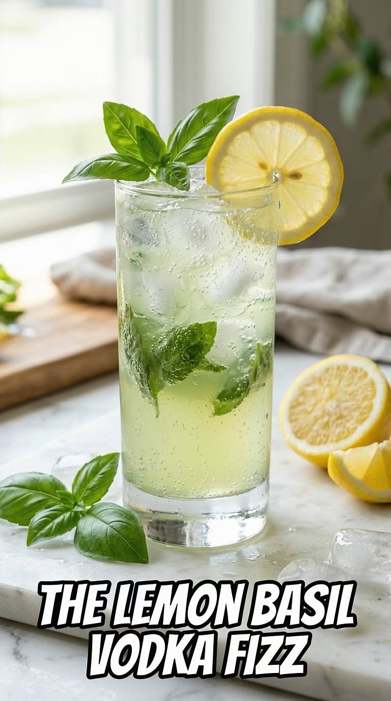 Citrus-Basil Vodka Fizz