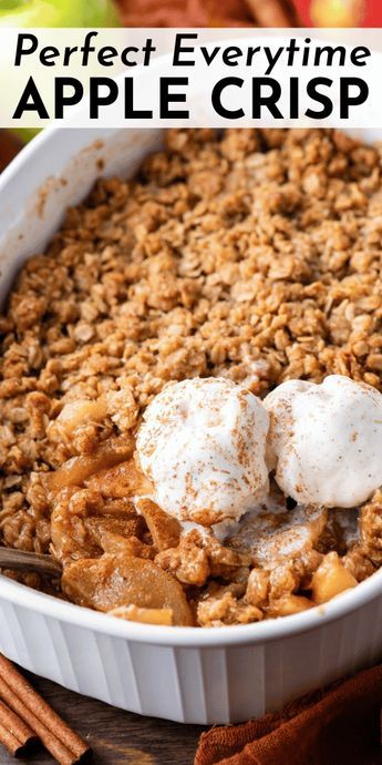 Oven-Roasted Apple Crisp with Cinnamon Streusel
