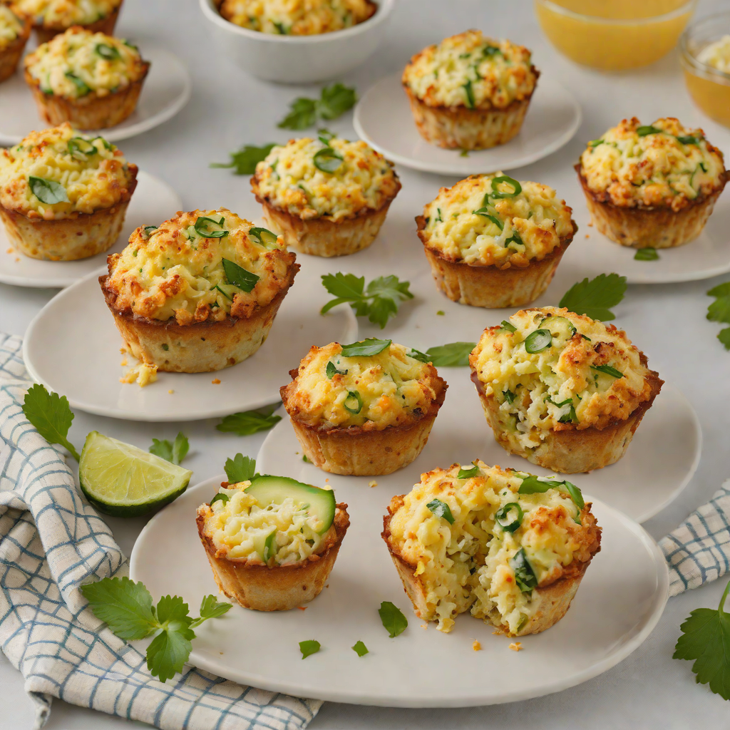 Cheddar and Jalapeño Cauliflower Muffins