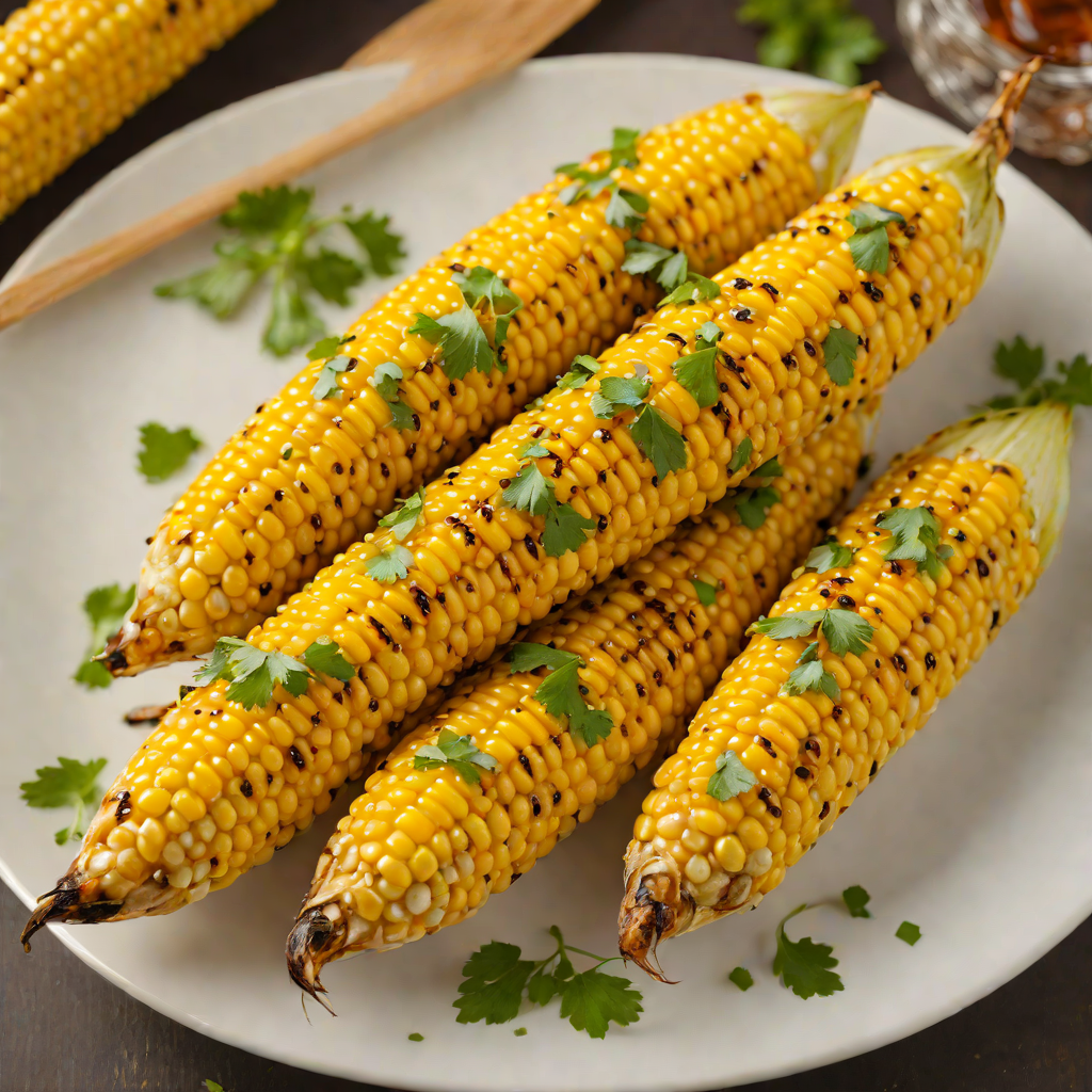 Barbecue-Glazed Grilled Corn on the Cob