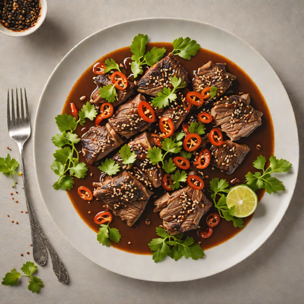 Mole-Inspired Braised Pork Shoulder with Toasted Sesame and Chilies