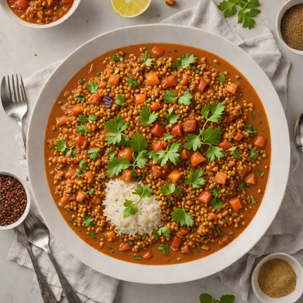 One-Pot Spiced Tomato and Lentil Curry