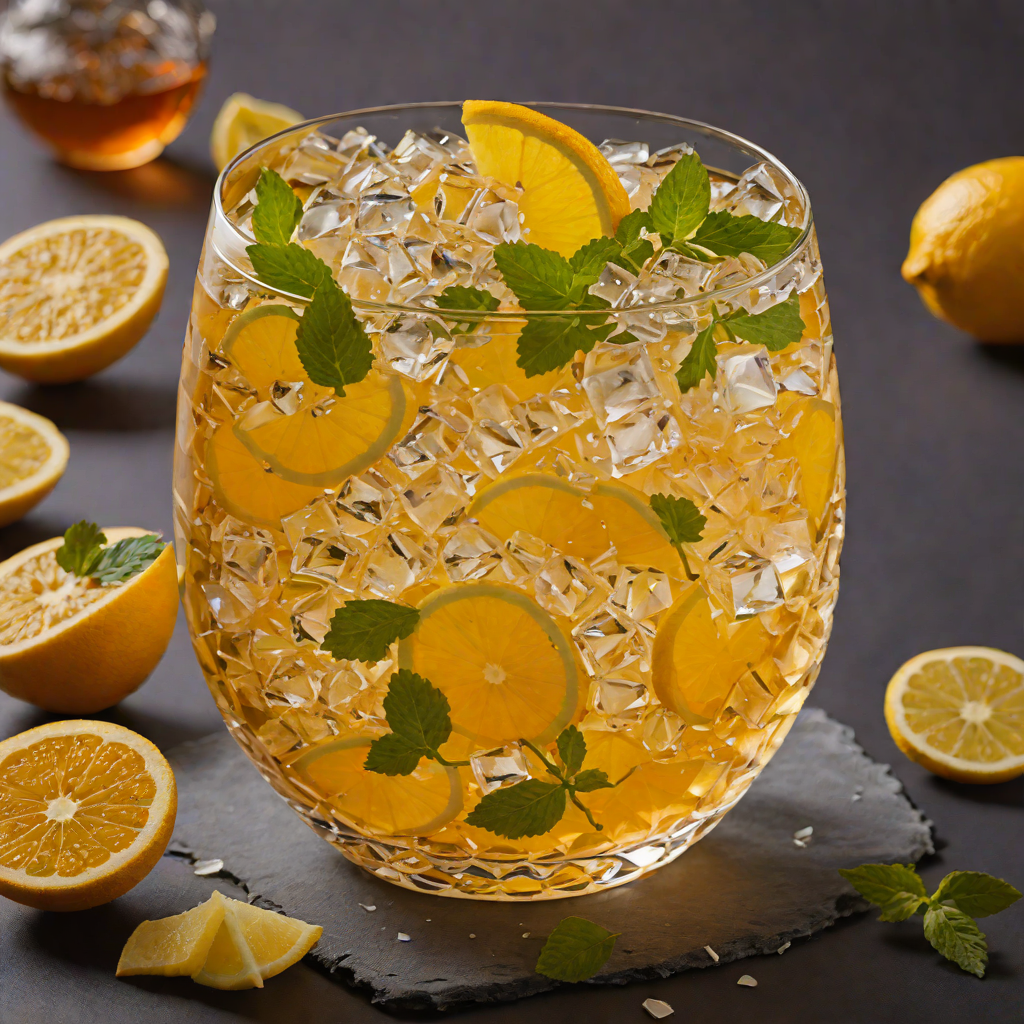 Chilled Citrus Ginger Infused Herbal Iced Tea