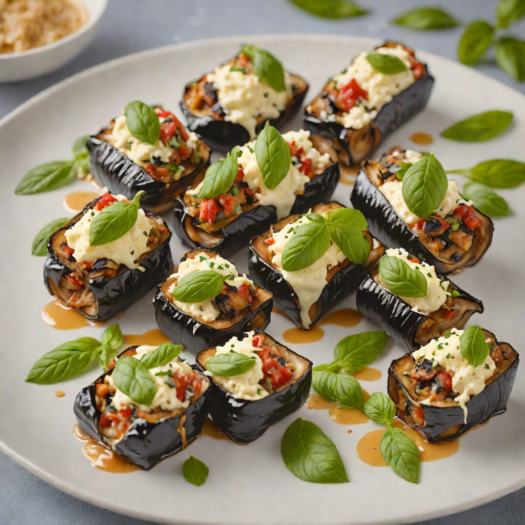 Baked Eggplant Roll-Ups with Ricotta and Basil