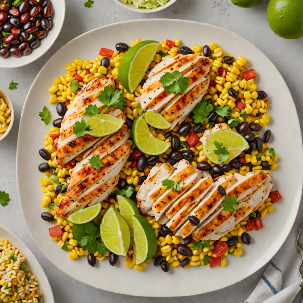 Sheet Pan Chipotle-Lime Chicken with Roasted Corn and Black Beans