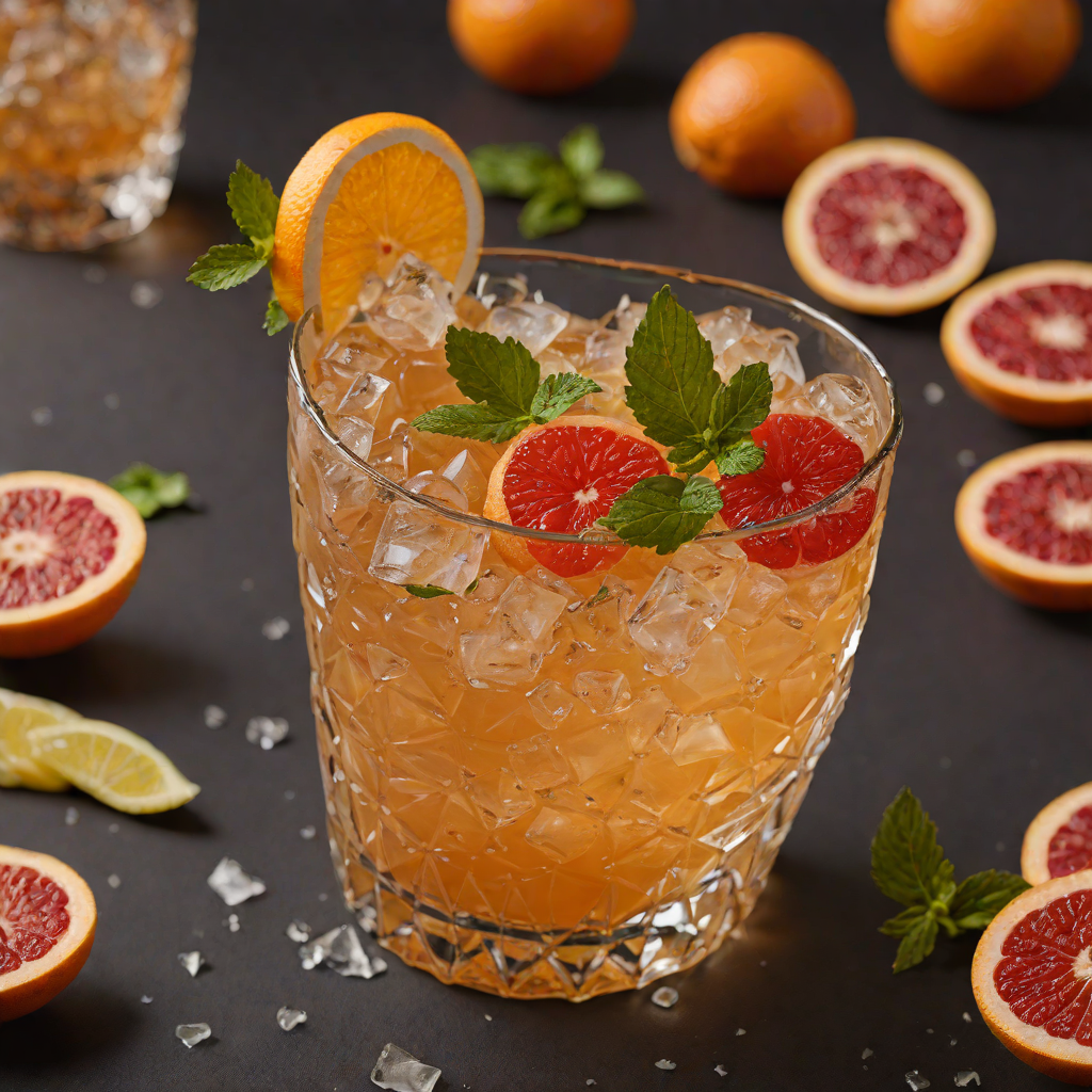 Charred Grapefruit Bourbon Smash