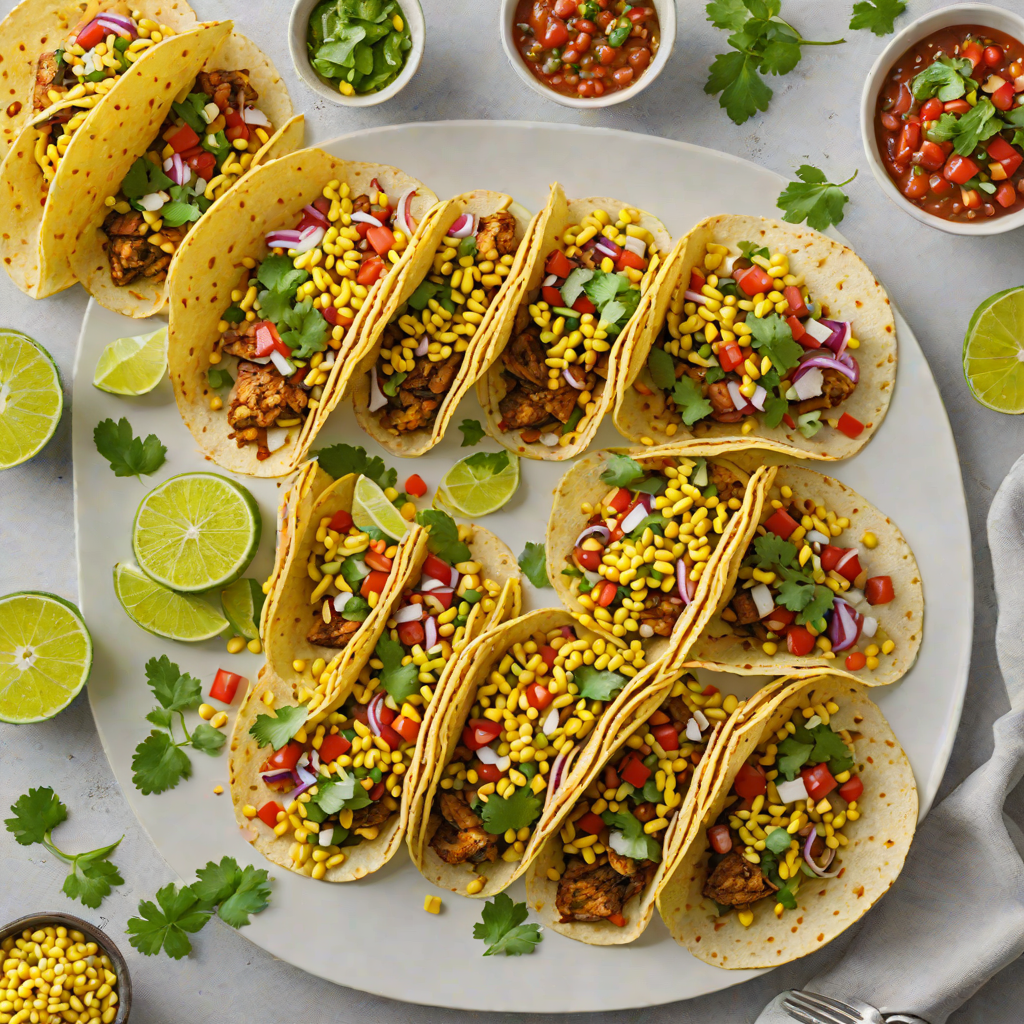 Tex-Mex Grilled Chicken Tacos with Charred Corn Salsa
