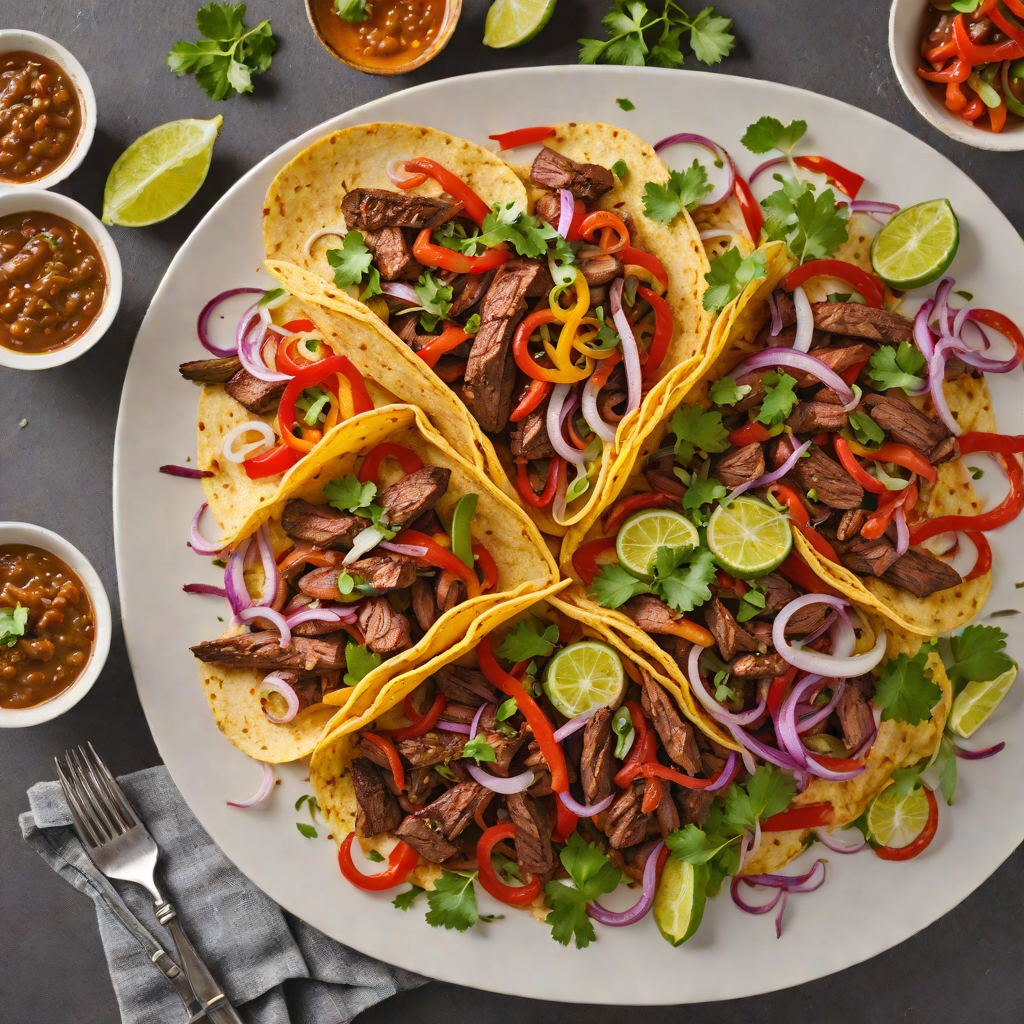 Tex-Mex Grilled Beef Fajitas with Charred Peppers and Onions