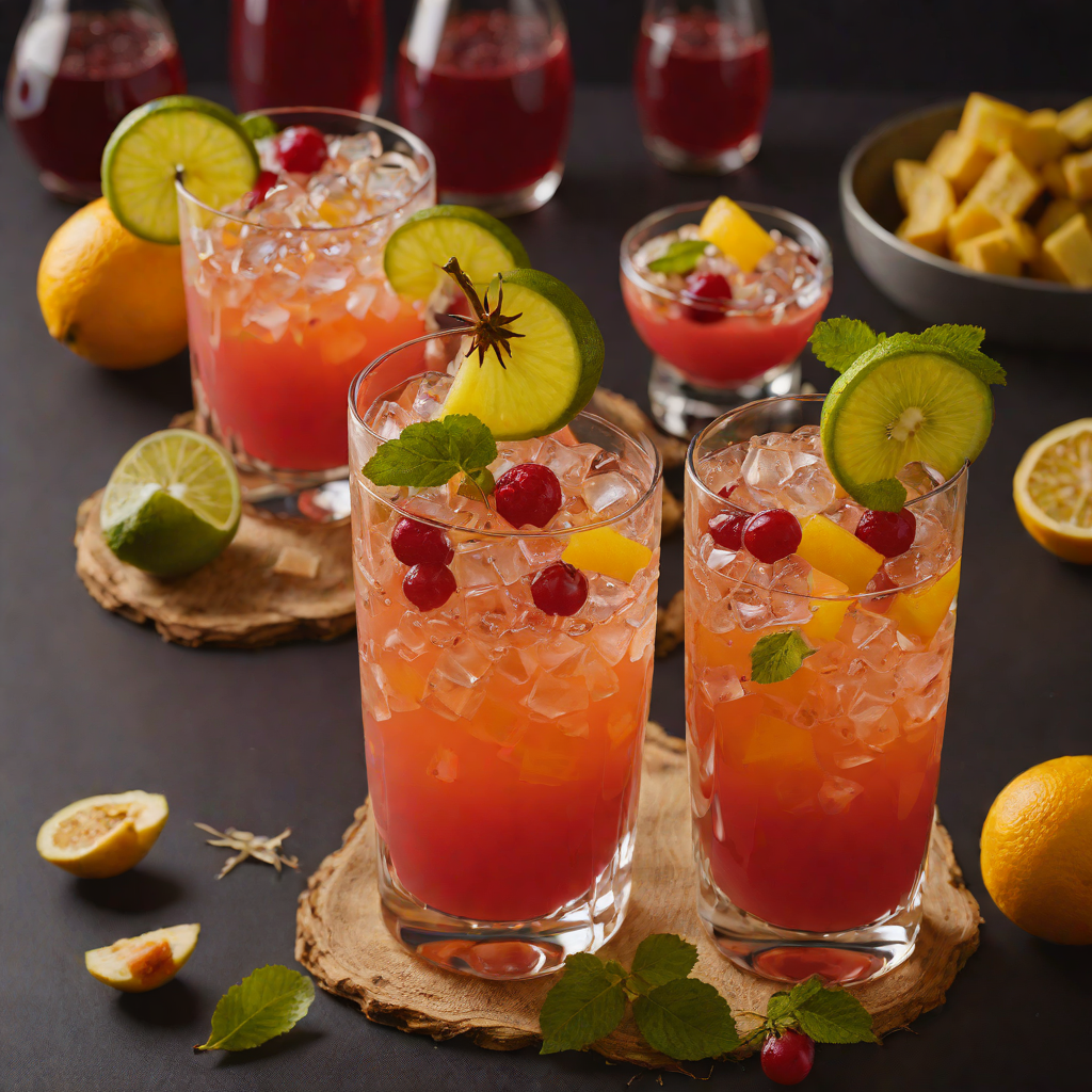 Caribbean Rum-Spiced Fruit Punch