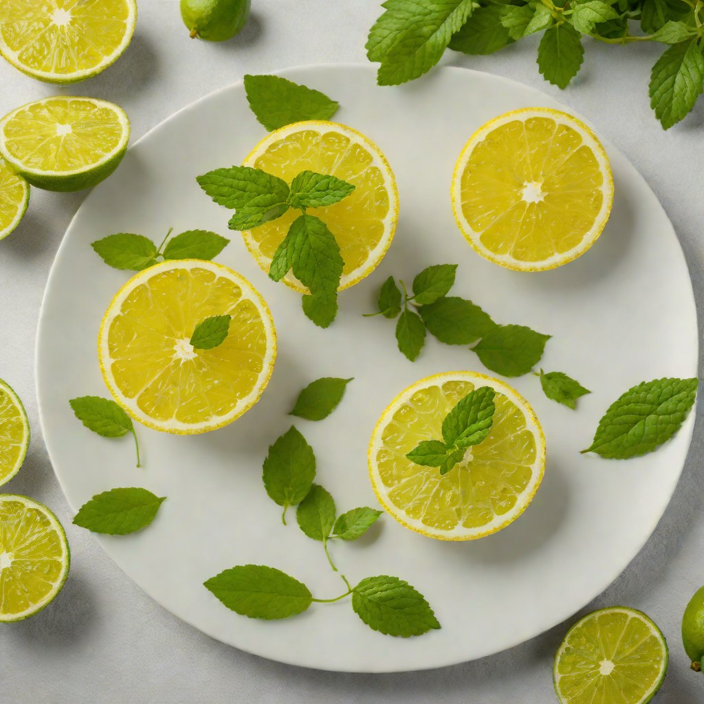 Citrus-Mint Sparkler with Fresh Lime