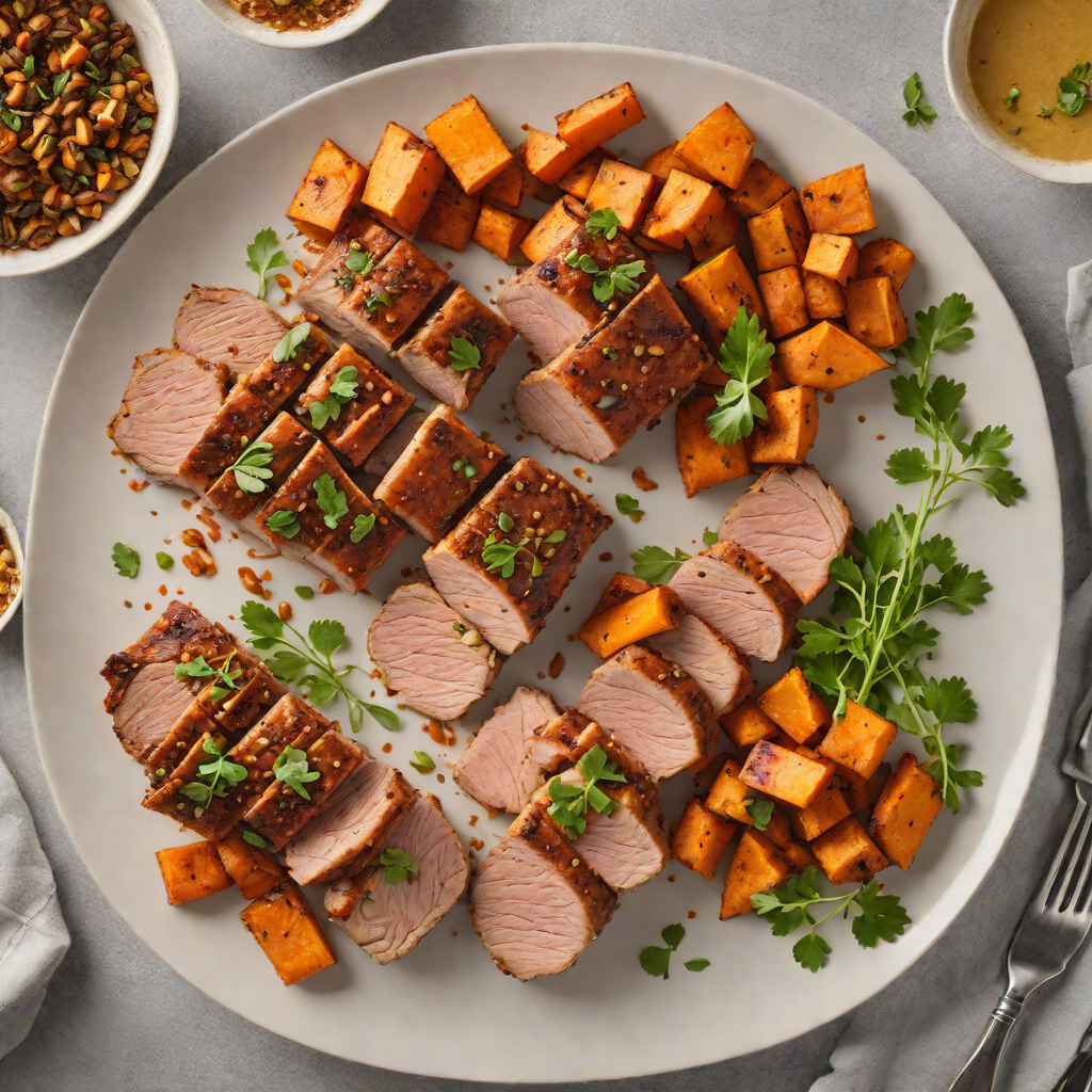 Sheet Pan Cajun-Spiced Pork Tenderloin with Sweet Potatoes