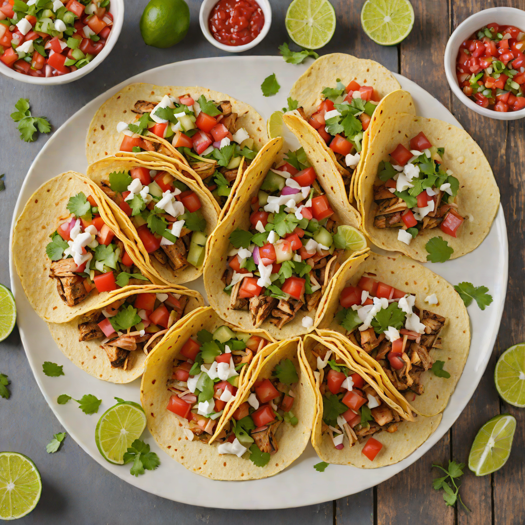 Tex-Mex Grilled Chicken Tacos with Fresh Pico de Gallo
