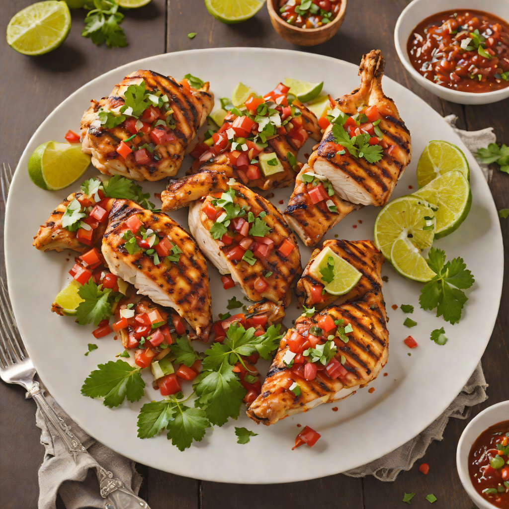 Tex-Mex Grilled Chicken with Smoky Chipotle Salsa
