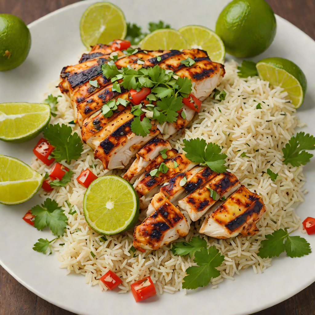 Tex-Mex Grilled Chicken with Cilantro Lime Rice