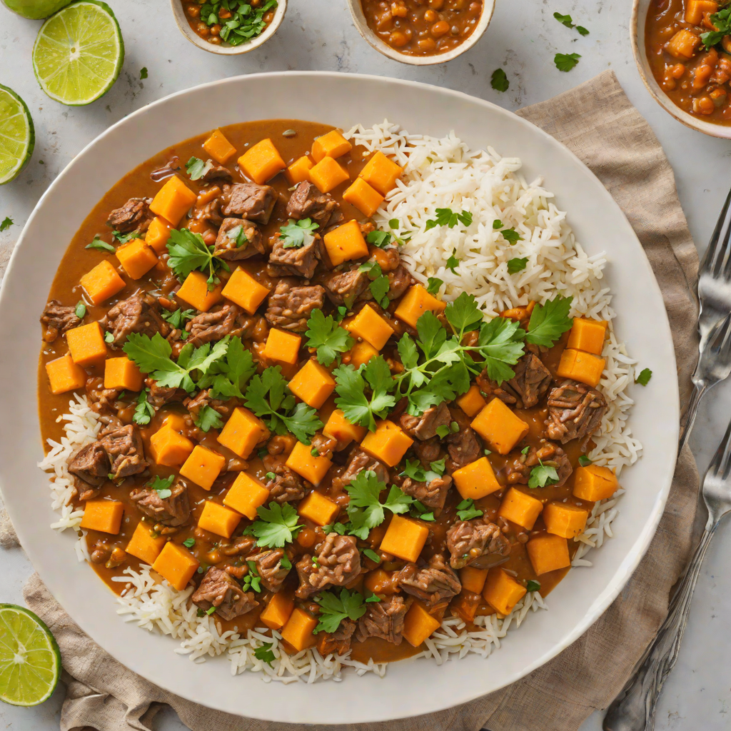 Instant Pot Caribbean-Style Beef and Sweet Potato Curry