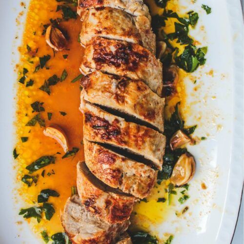 Oven-Roasted Pork Tenderloin with Garlic and Rosemary