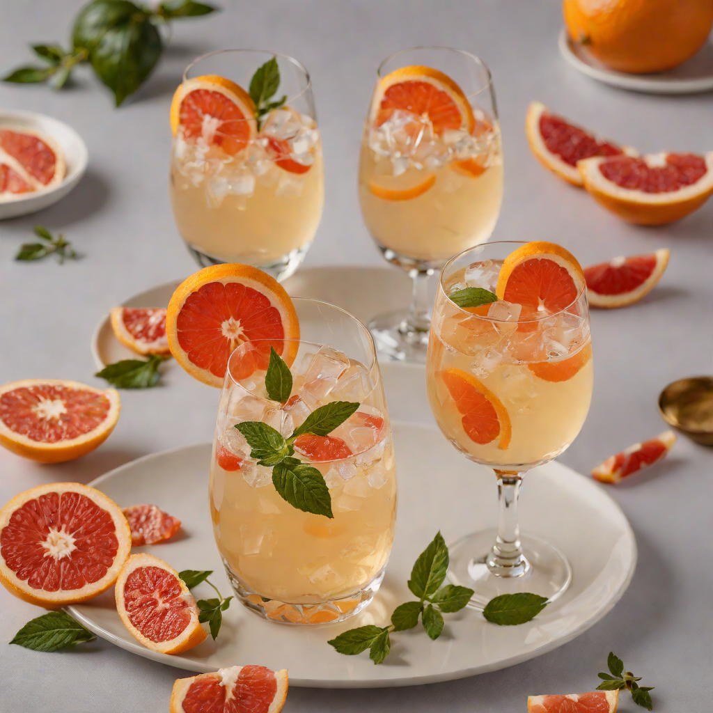 Citrus-Infused Tequila Spritz with Grapefruit and Agave