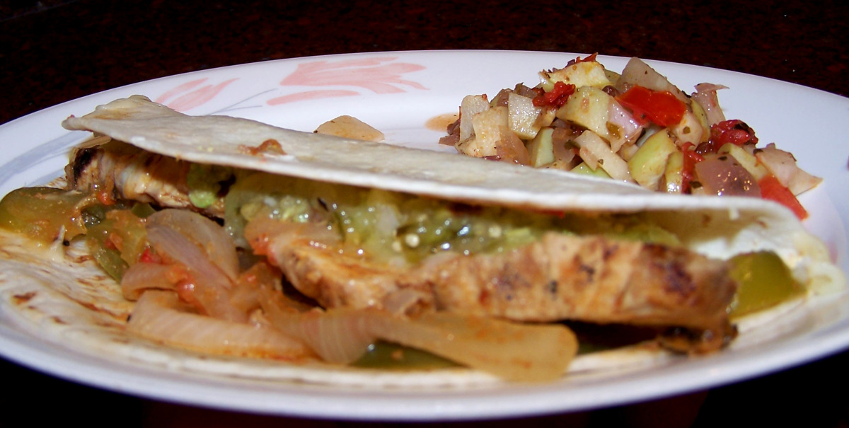 Traditional Mexican Spicy Chicken Tacos