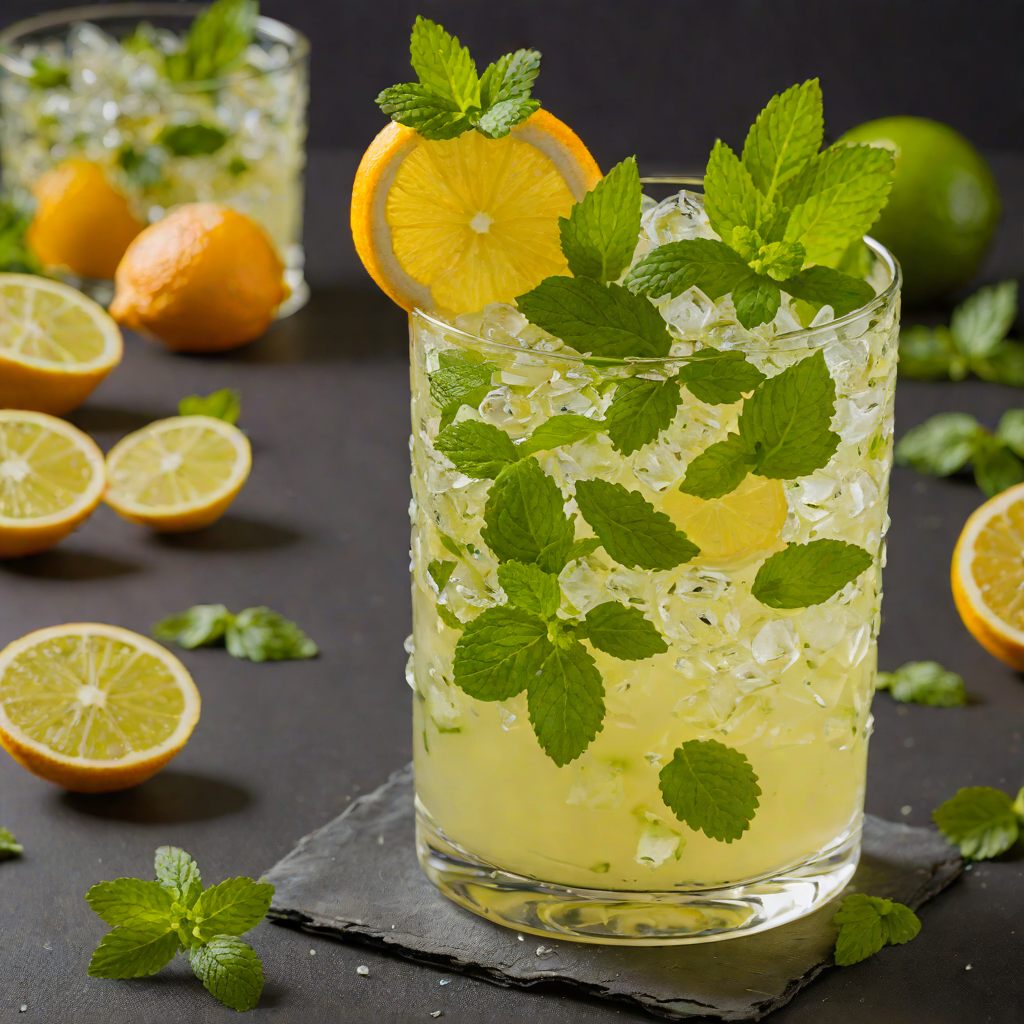 Bright Citrus and Mint Mojito Cocktail