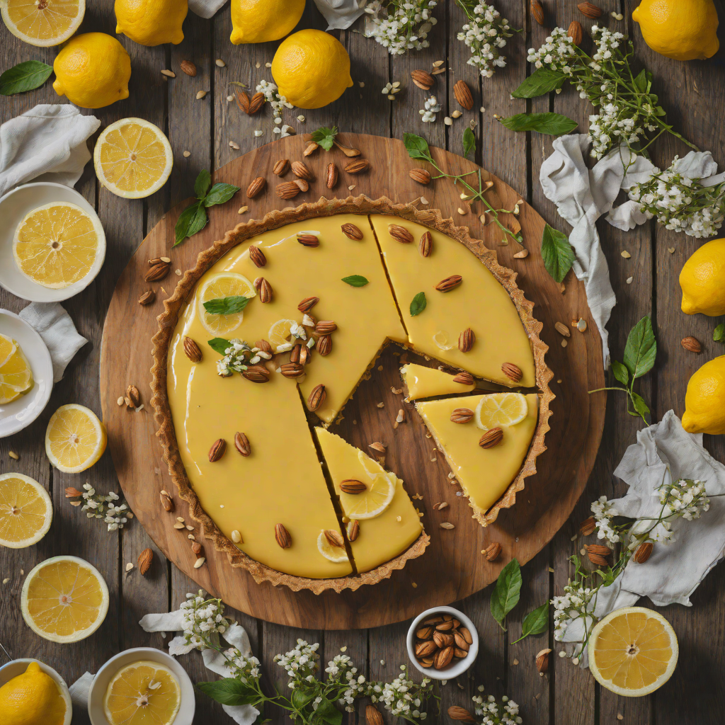No-Bake Lemon Curd Tart with Almond Crust