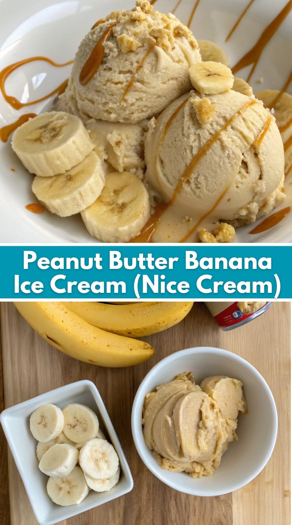 Three-Ingredient Peanut Butter Banana Ice Cream