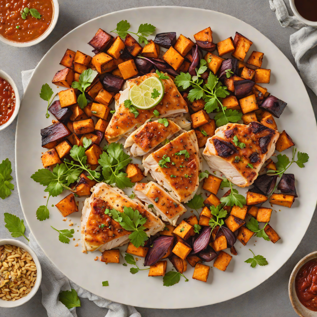 Sheet Pan Chili-Spiced Chicken with Roasted Sweet Potatoes