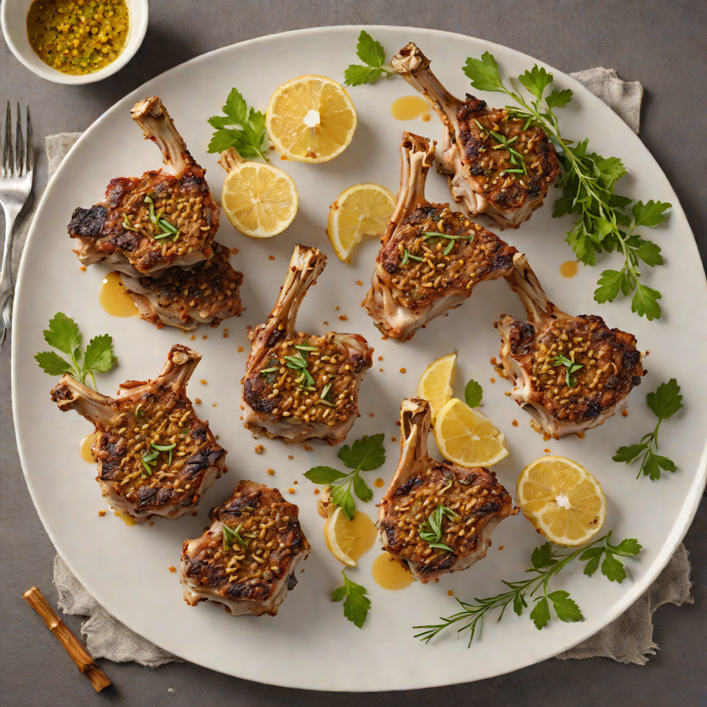 Roasted Garlic and Herb-Crusted Lamb Chops