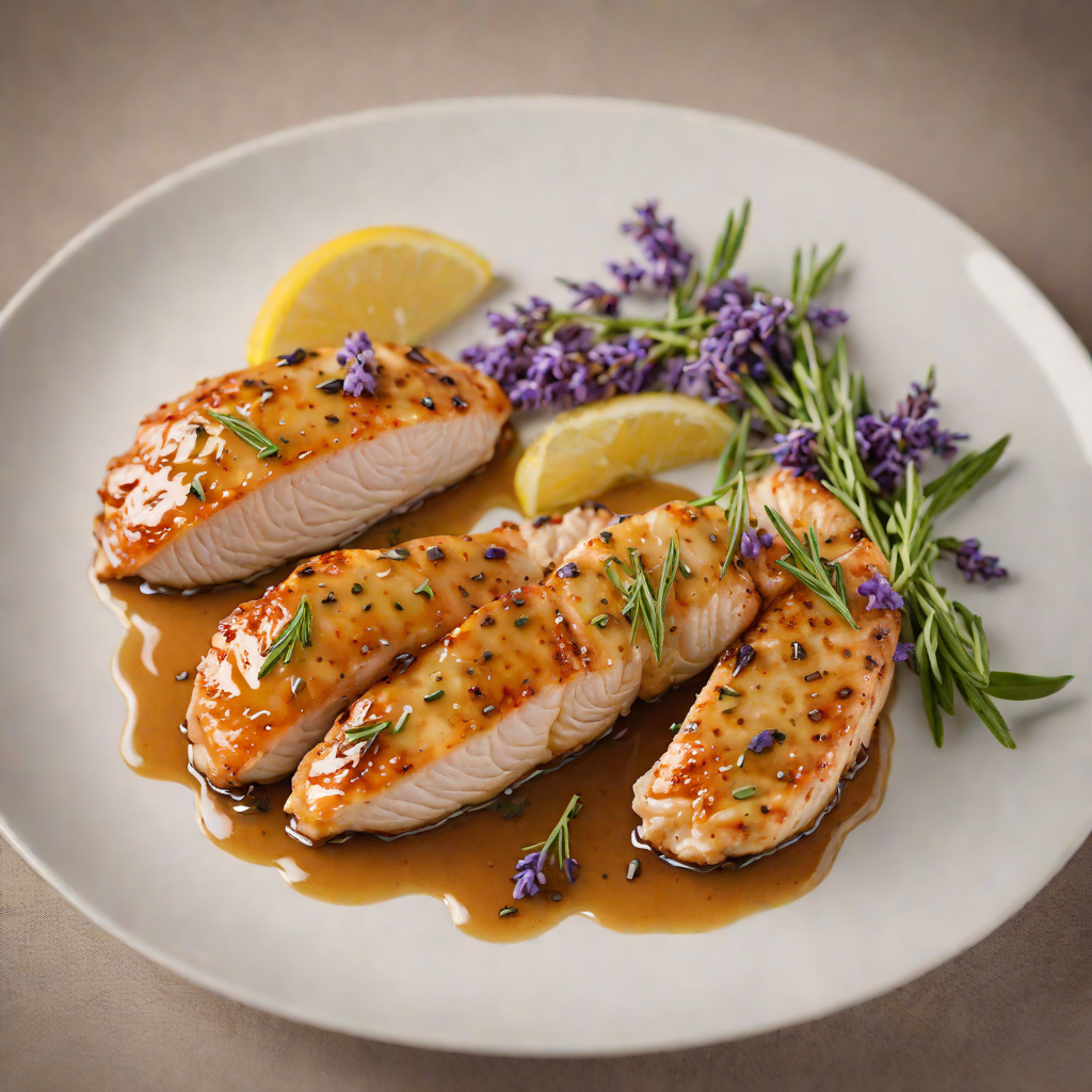 Pan-Seared Chicken Breast with Honey Lavender Glaze