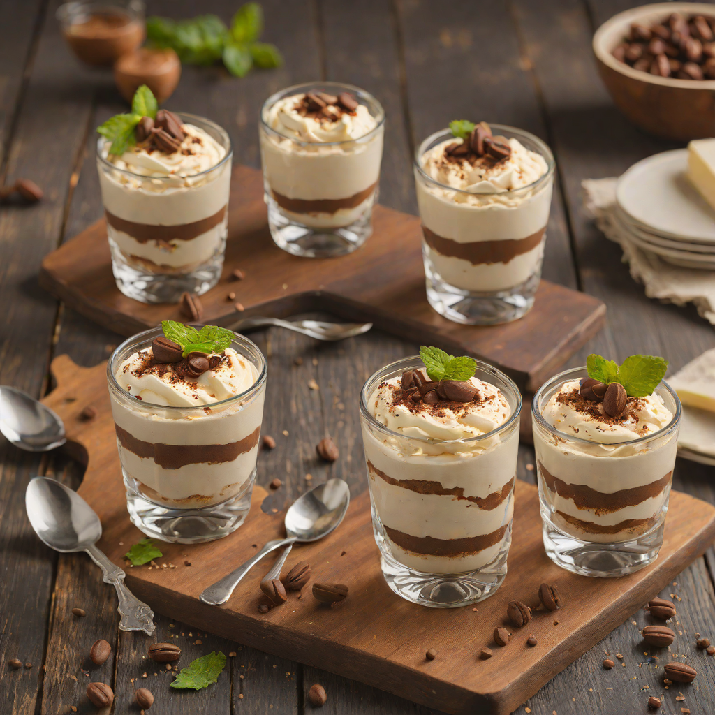 Mini Tiramisu Parfaits with Espresso and Mascarpone