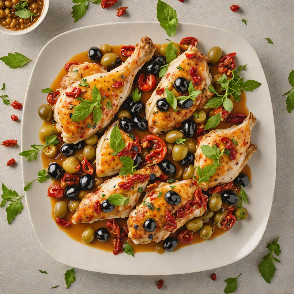 Italian Oven-Baked Chicken with Sun-Dried Tomatoes and Olives