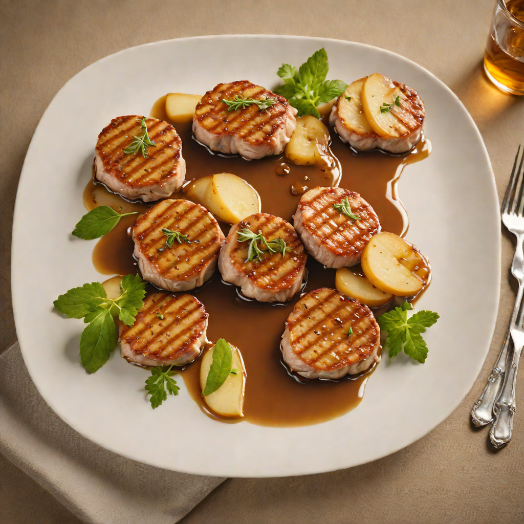 Pan-Roasted Pork Medallions with Regional Apple Cider Reduction