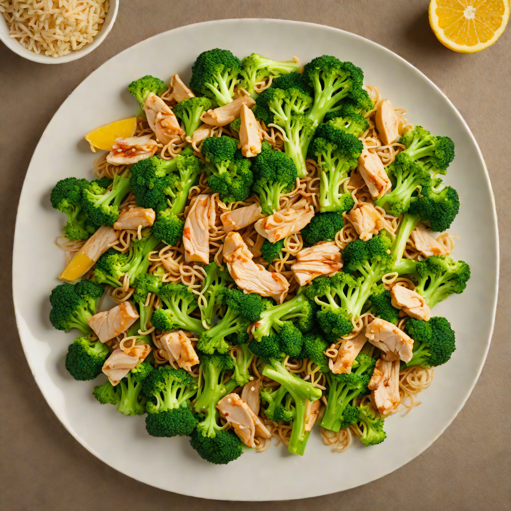 Lemon-Garlic Ginger Stir Fry with Broccoli and Chicken