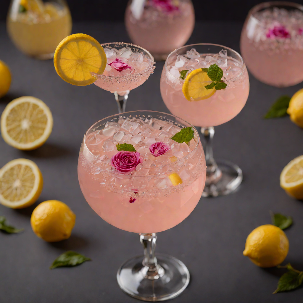 Glinda’s Sparkling Rose Lemonade