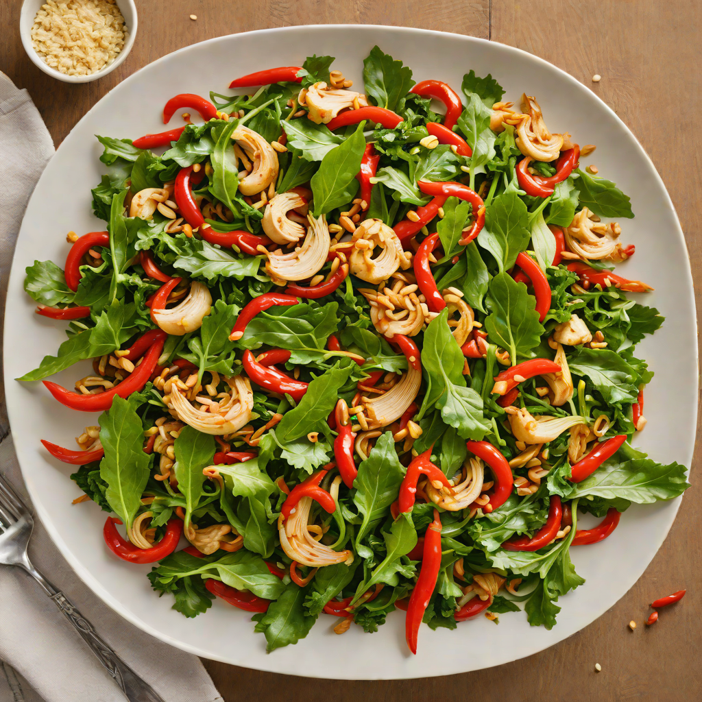 Garlic and Chili Stir-Fry with Greens for Congestion