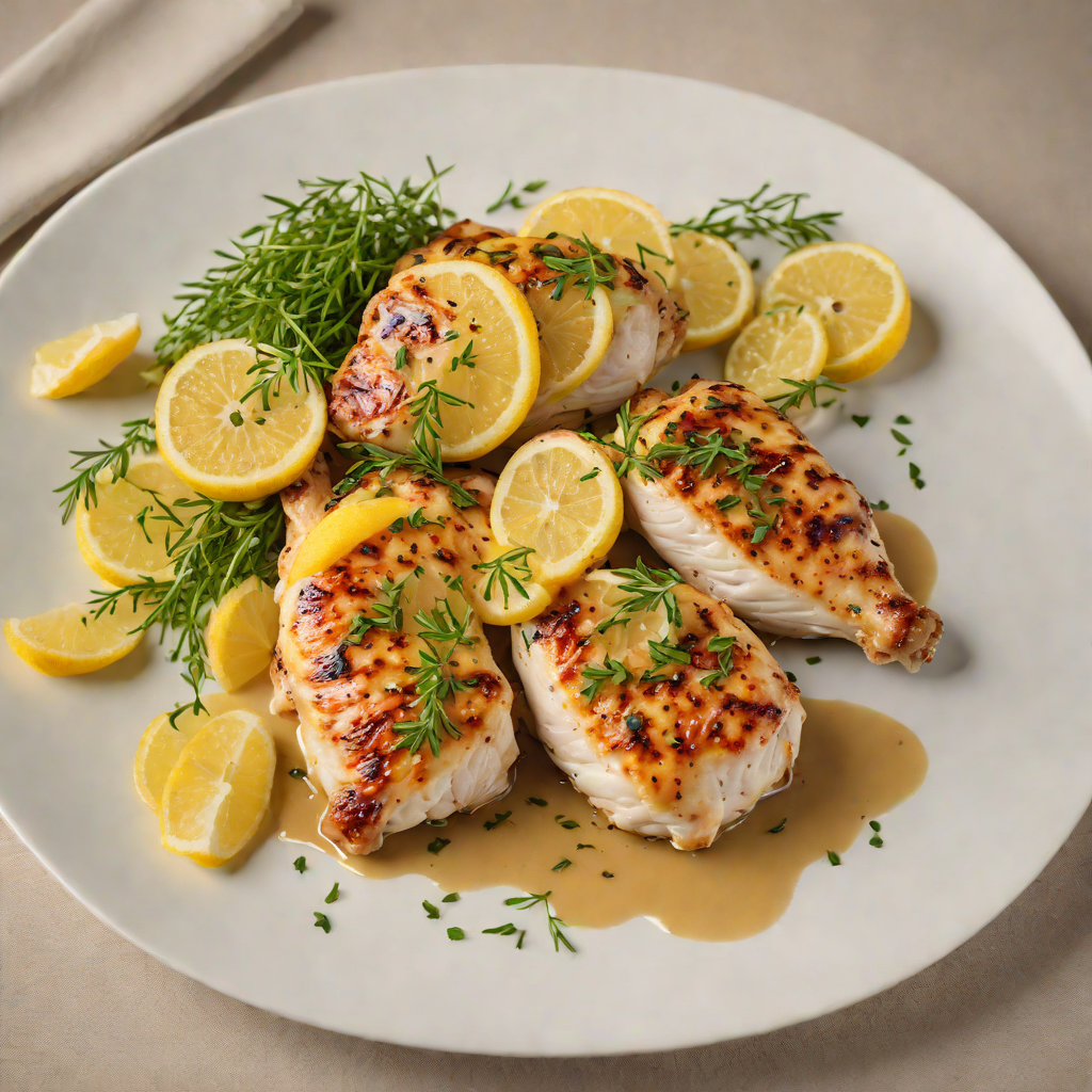 Pan-Seared Chicken with Fresh Lemon and Thyme Sauce