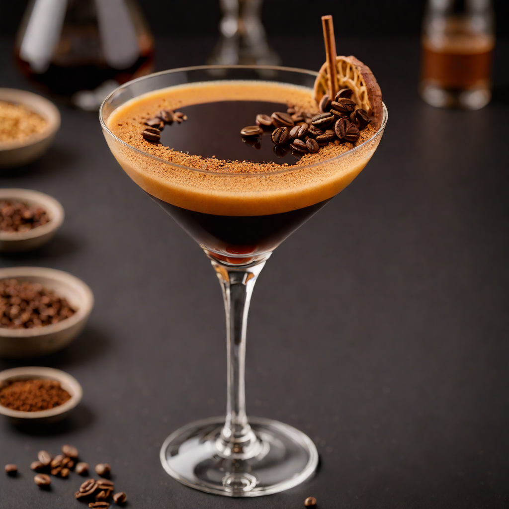 Layered Coffee-Infused Dark Rum Espresso Martini