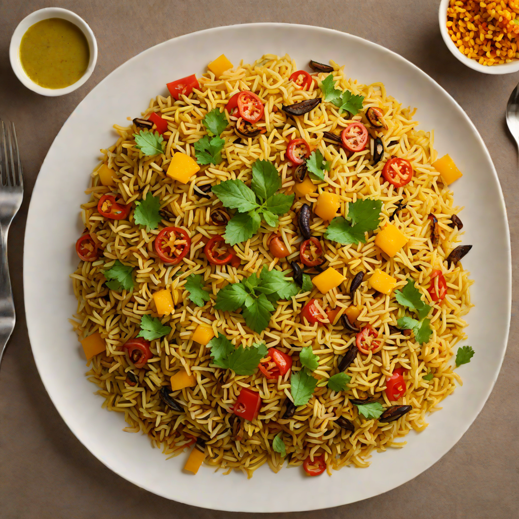 Hidden-Spiced Vegetable Biryani with Saffron Infusion