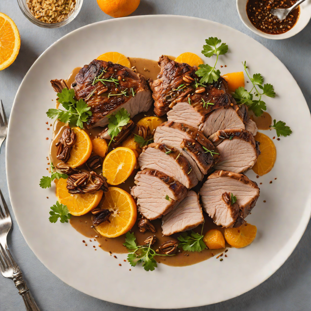 Slow-Cooked Pork Shoulder with Cumin and Orange
